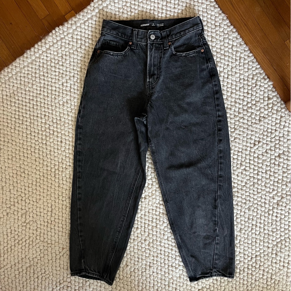Old Navy Women's Black Balloon Leg Jeans